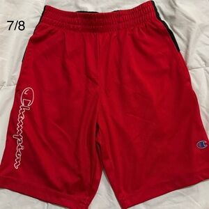 Champion Men's Bright Red Athletic Shorts